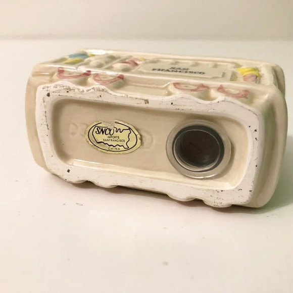 Vintage SNCO  Imports San Francisco Trolley Car Salt And Pepper Shakers - Picture 9 of 16